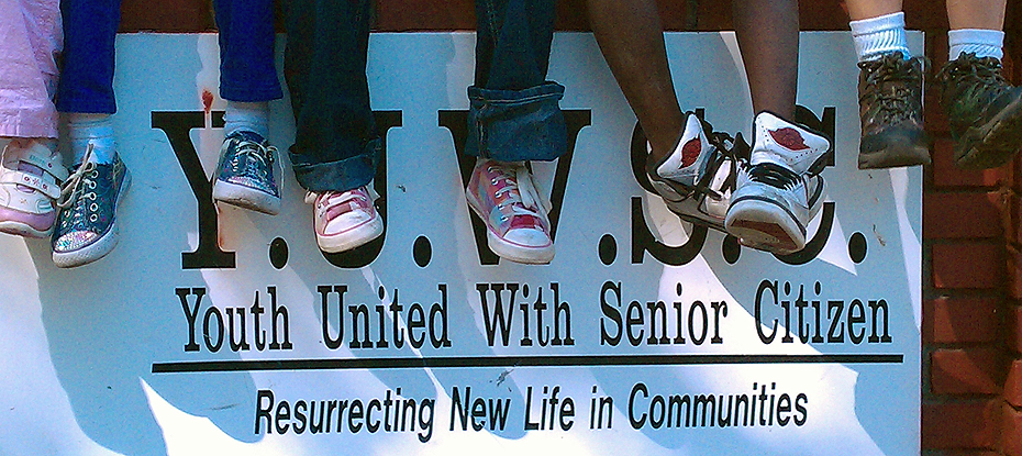 YUWSC Kids Legs on Sign